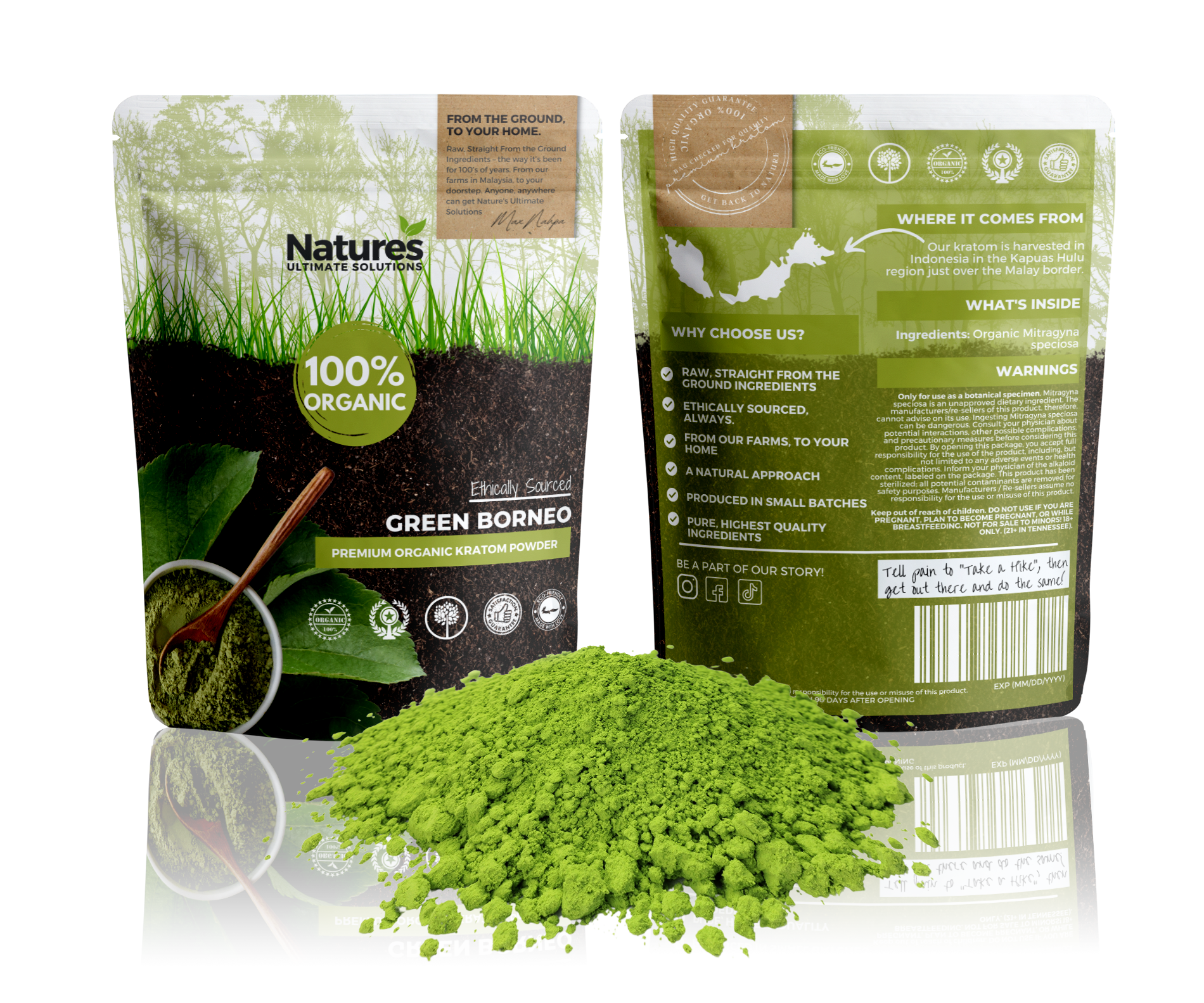Green Borneo Kratom Powder