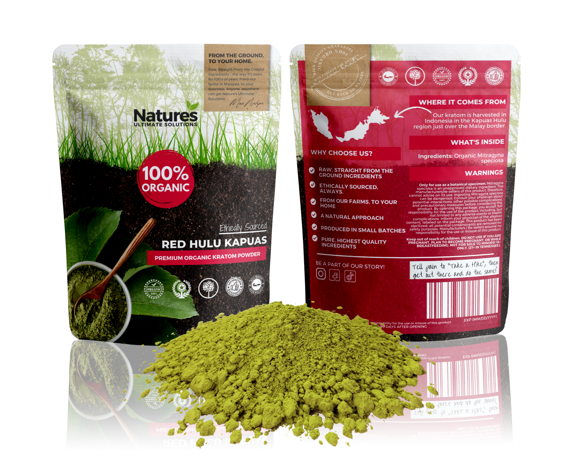 Red Hulu Kapuas Kratom Powder
