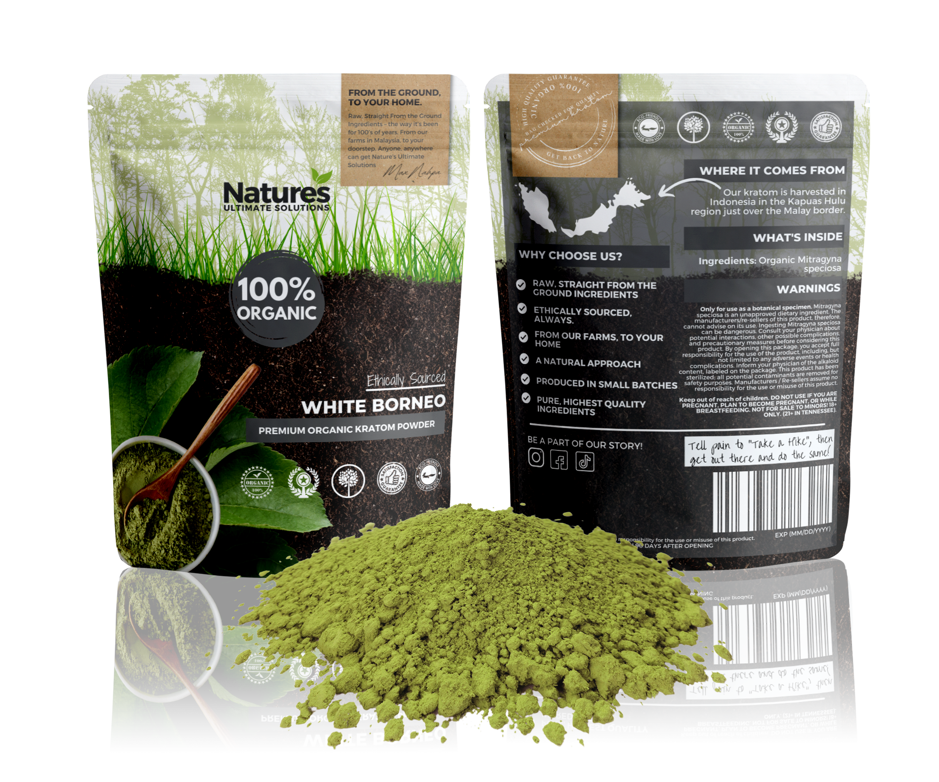 White Borneo Kratom Powder