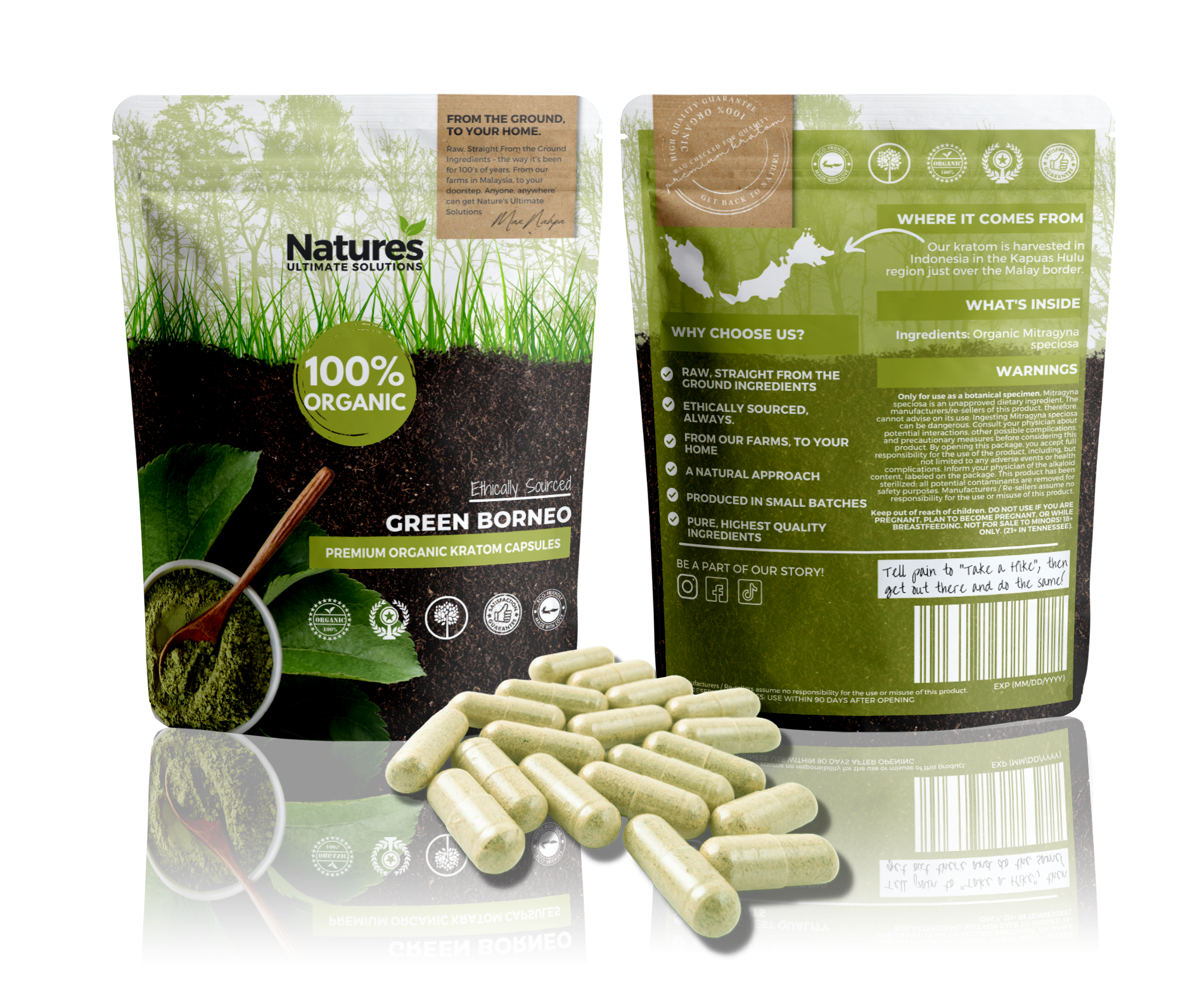 Green Borneo Kratom Capsule